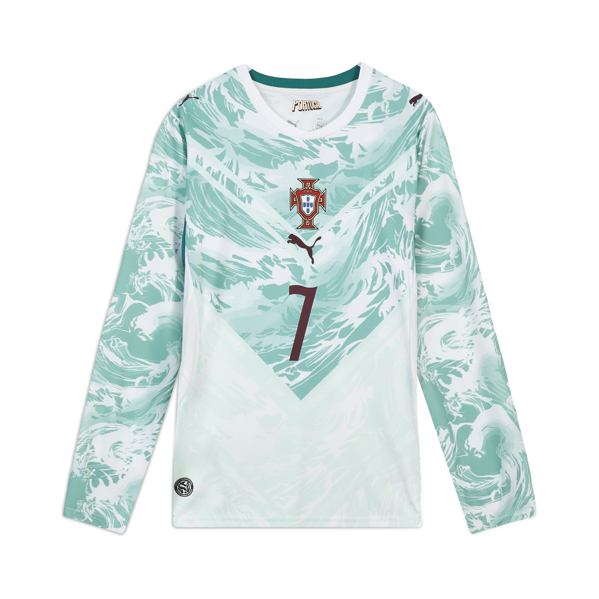 Puma Portugal Away Jersey LS Replica Ronaldo #7 Unisex Soccer Fan Shirt. 788147-77