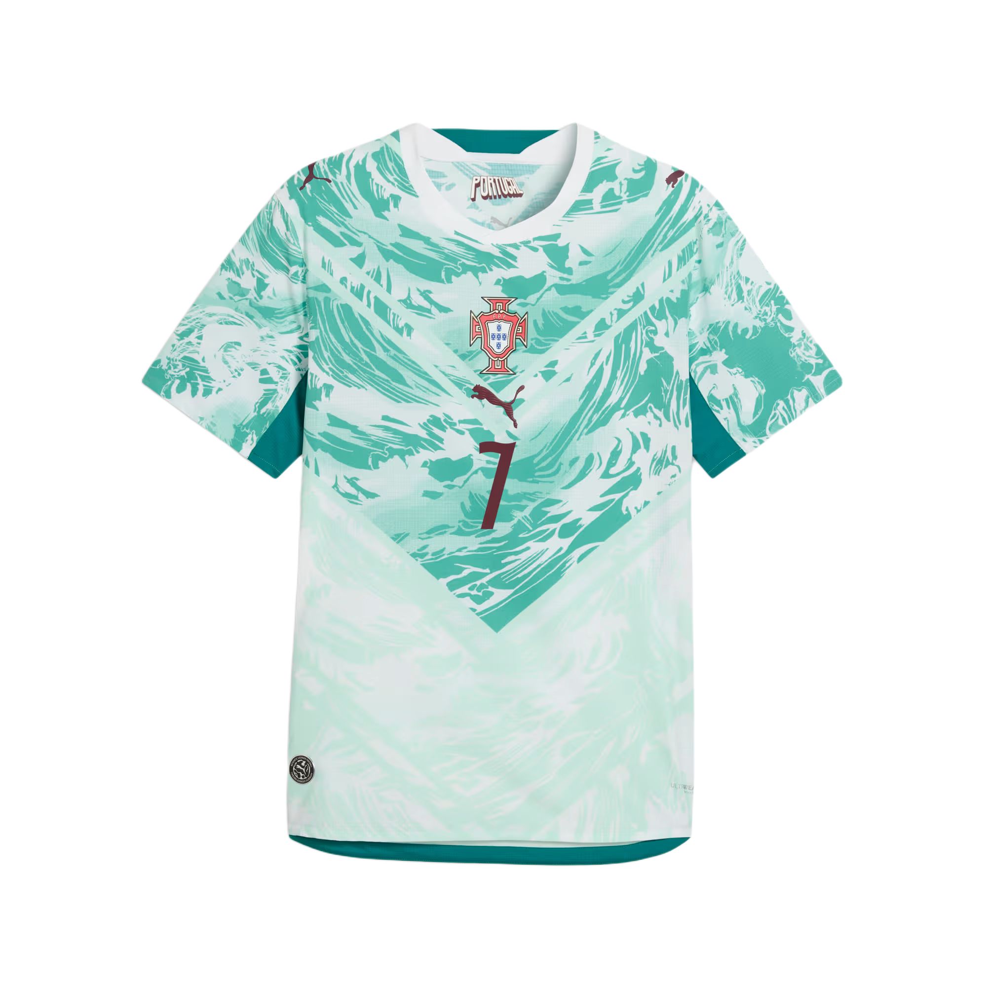 Puma Portugal Away Jersey Ronaldo #7 Player Edition Moisture-Wicking Shirt 788145-77