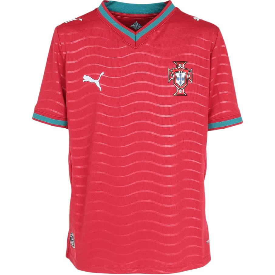 Puma Portugal Home Fan T-Shirt Kids' Short Sleeve with Logo. 783281-01