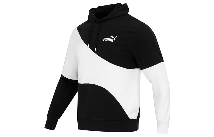 Puma Power Cat Hoodie Black Casual Sports Pullover 675746-01