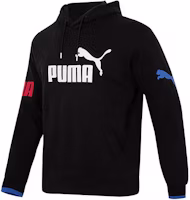 Puma Power Colorblock Hoodie Black Casual Pullover with Logo Print 676667-56 Puma Power Colorblock Hoodie Black Casual Pullover with Logo Print 676667-56