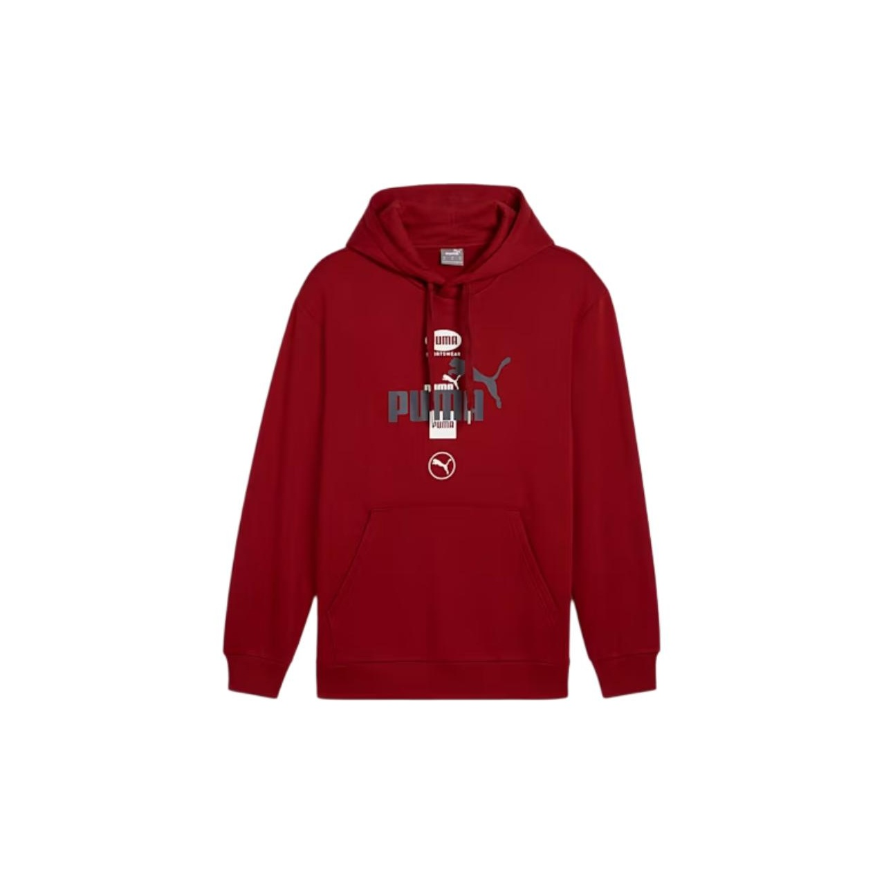 Puma POWER Graphic Hoodie Casual Sweatshirt Deep Red 681741-13