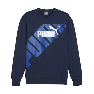 Puma Power Logo Crewneck Sweatshirt Blue 678961-14