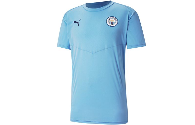 Puma Pre-Match Training Tee Light Blue Casual Sports Shirt. 758698-01