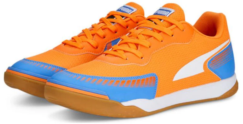 PUMA Pressing III 防滑耐磨 低筒 訓練鞋 男女同款 橙藍白 Lookbook PUMA Pressing III 防滑耐磨 低筒 訓練鞋 男女同款 橙藍白