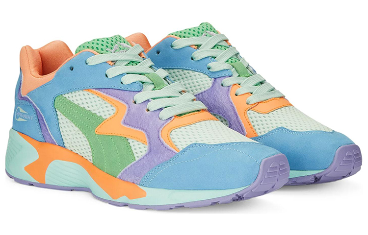 Shop PUMA Prevail 舒適百搭 防滑耐磨 低筒 跑步鞋 男女皆宜 藍綠橹