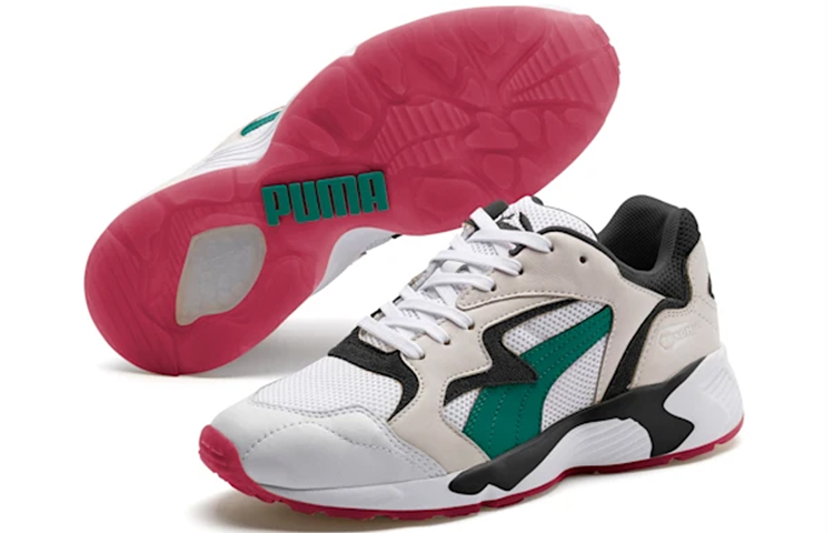 Lookbook プーマ プリベイル クラシック 白/緑 370871-04