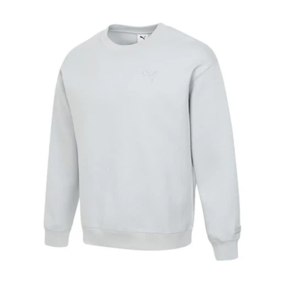 Puma Prime Logo Crewneck Pullover Sweatshirt Unisex White 631385-72