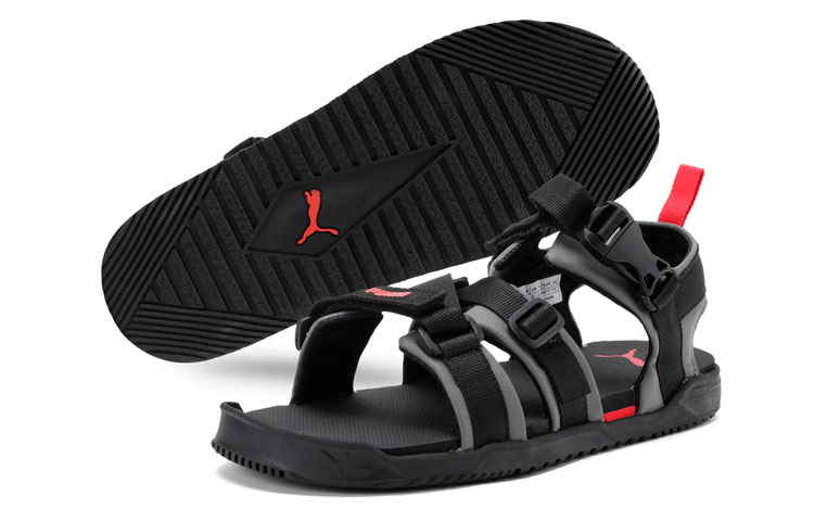 Shop Puma Prime X IDP Sandalen ''Zwart Grijs Rood'' 339913-02