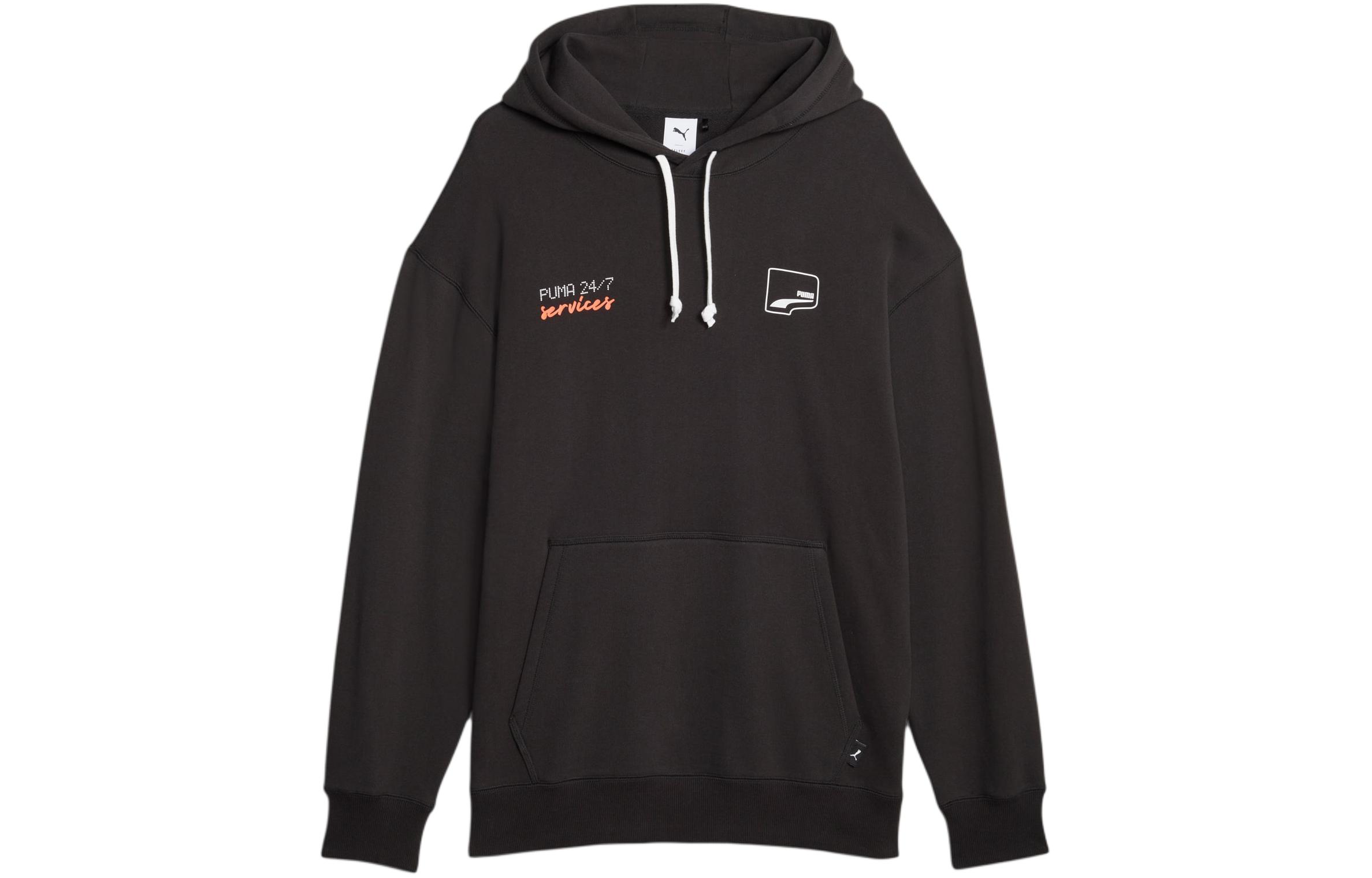 Puma Printed Casual Hoodie Unisex Black 620824-01