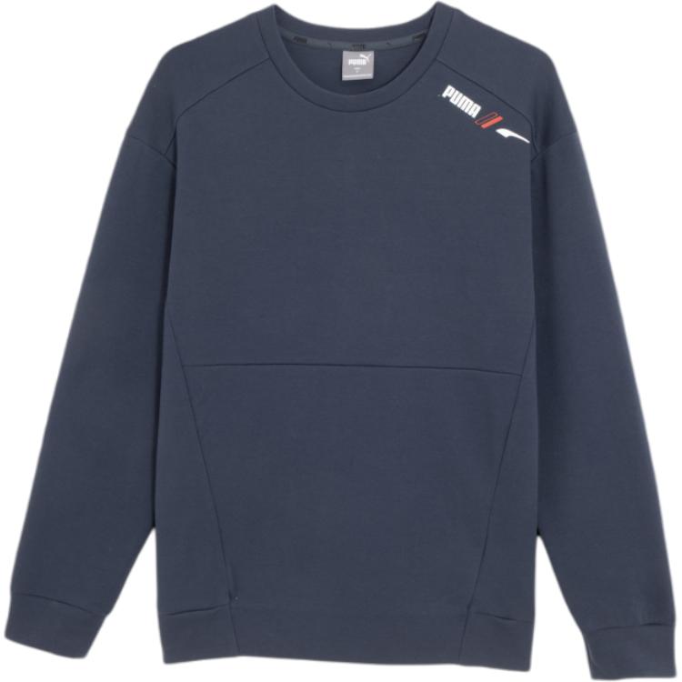 Puma Printed Crewneck Sweatshirt Midnight Blue - Soft & Comfortable Long Sleeve 849544-43