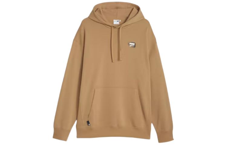 Puma Printed Hoodie Khaki Long Sleeve Sweatshirt 621277-85