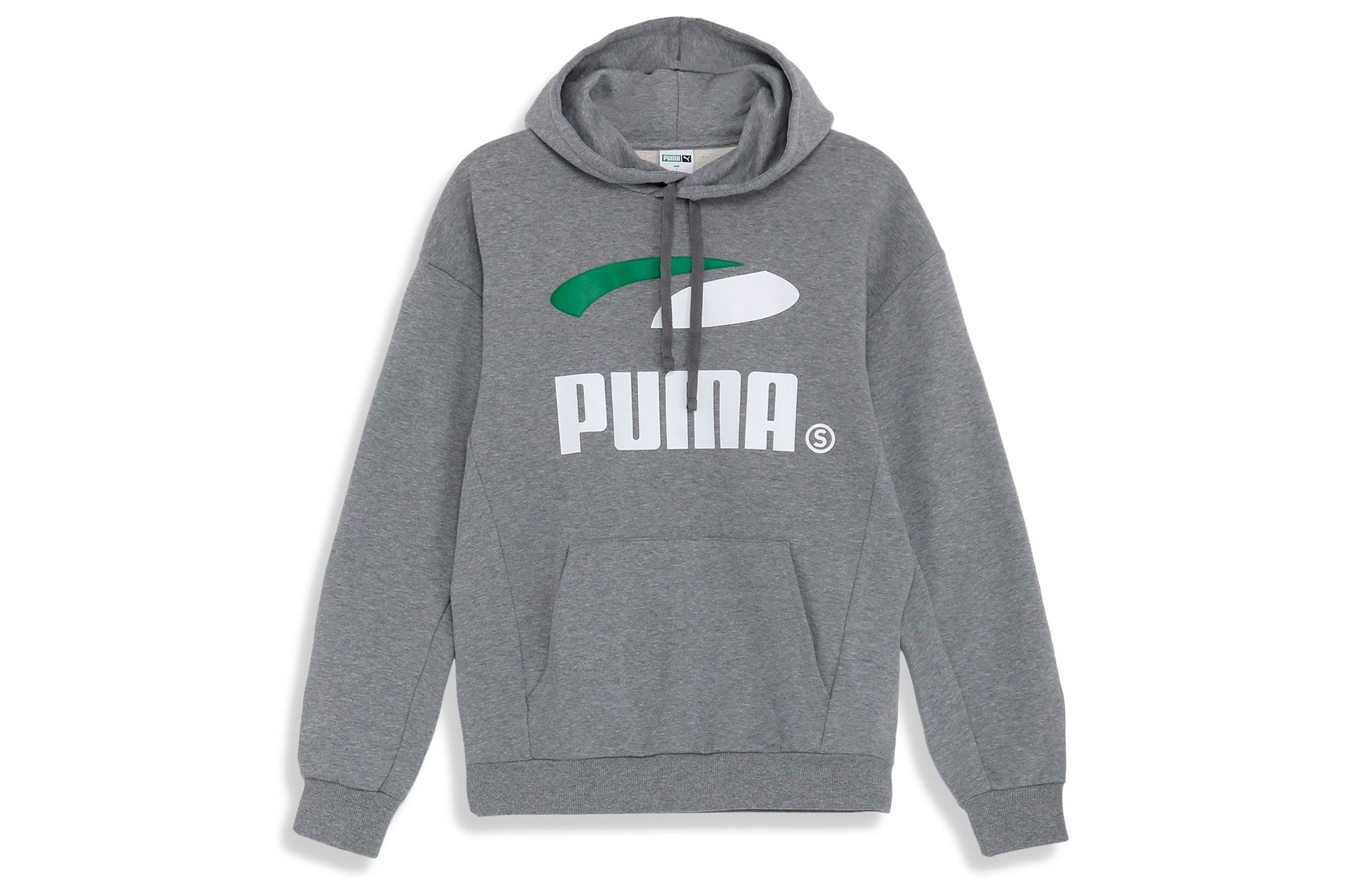 Puma Printed Pullover Hoodie Stone Gray 623030-03