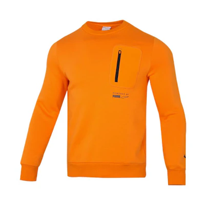 Puma Protect Crewneck Sweatshirt with Zipper Pocket - Orange 534404-29