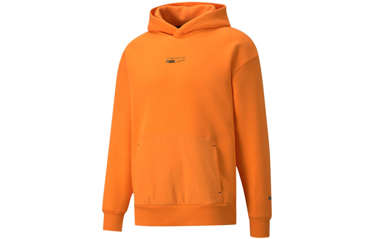 Puma Protect Orange Knit Pullover Hoodie 534403-29