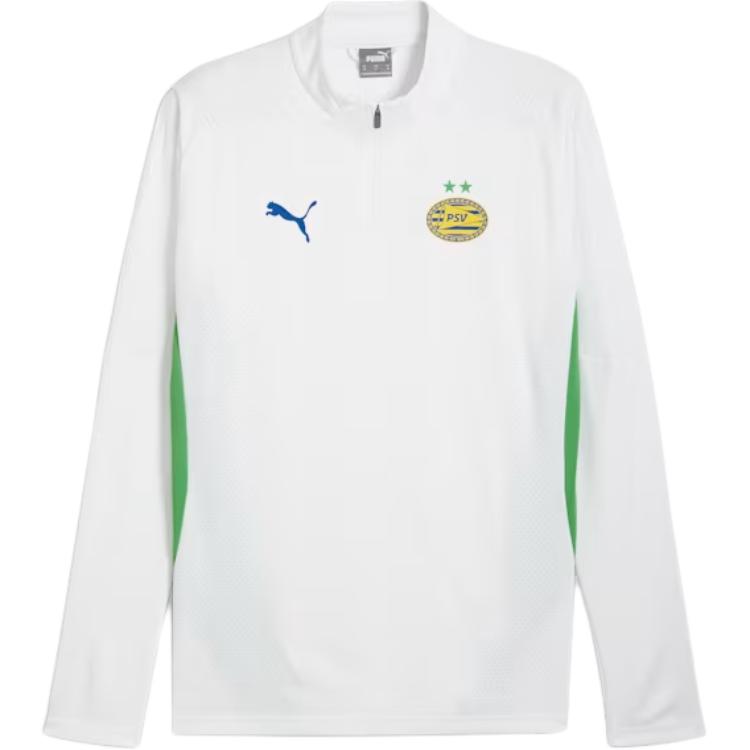 Puma PSV Eindhoven SS24 Training Pullover Football Jacket White Mens 776938-13