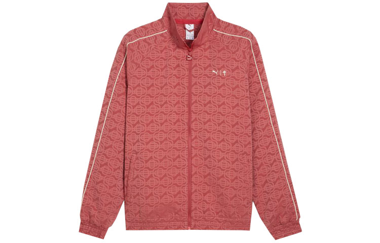 Puma PTC Retro Sports Full-Print Training Jacket Men’s Red Long-Sleeve Track Top 624728-24