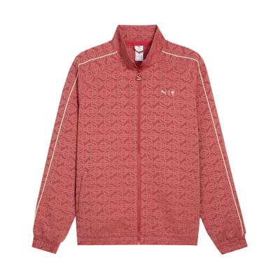 Puma PTC Retro Sports Full-Print Training Jacket Men’s Red Long-Sleeve Track Top 624728-24