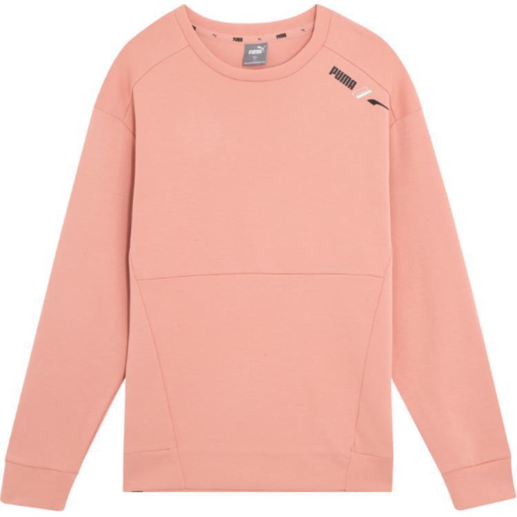 Puma Pullover Sweatshirt Logo Crewneck Rose Pink 849544-24
