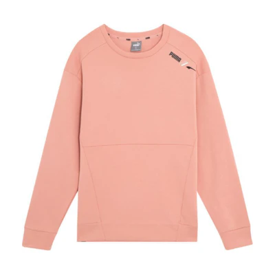 Puma Pullover Sweatshirt Logo Crewneck Rose Pink 849544-24