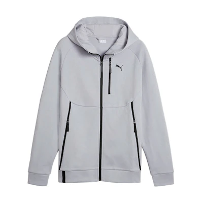 Puma PumaTECH Colorblock Zip Hoodie Jacket Casual Sportswear Gray 626143-63
