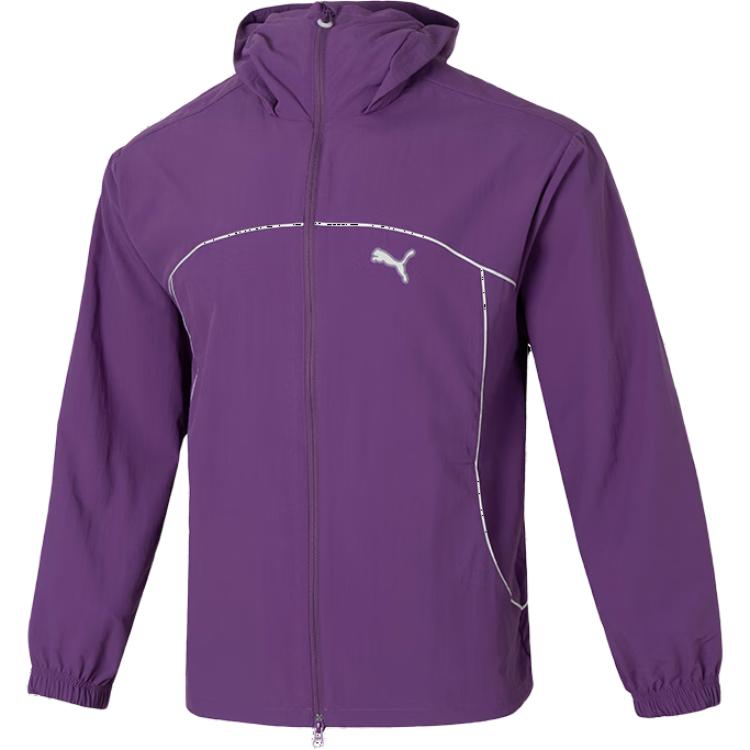 Puma Purple Breathable Long-Sleeve Running Training Jacket 628484-89