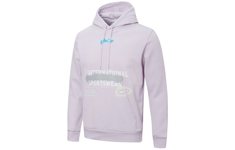 Puma Purple Hoodie with Logo Print 536305-17
