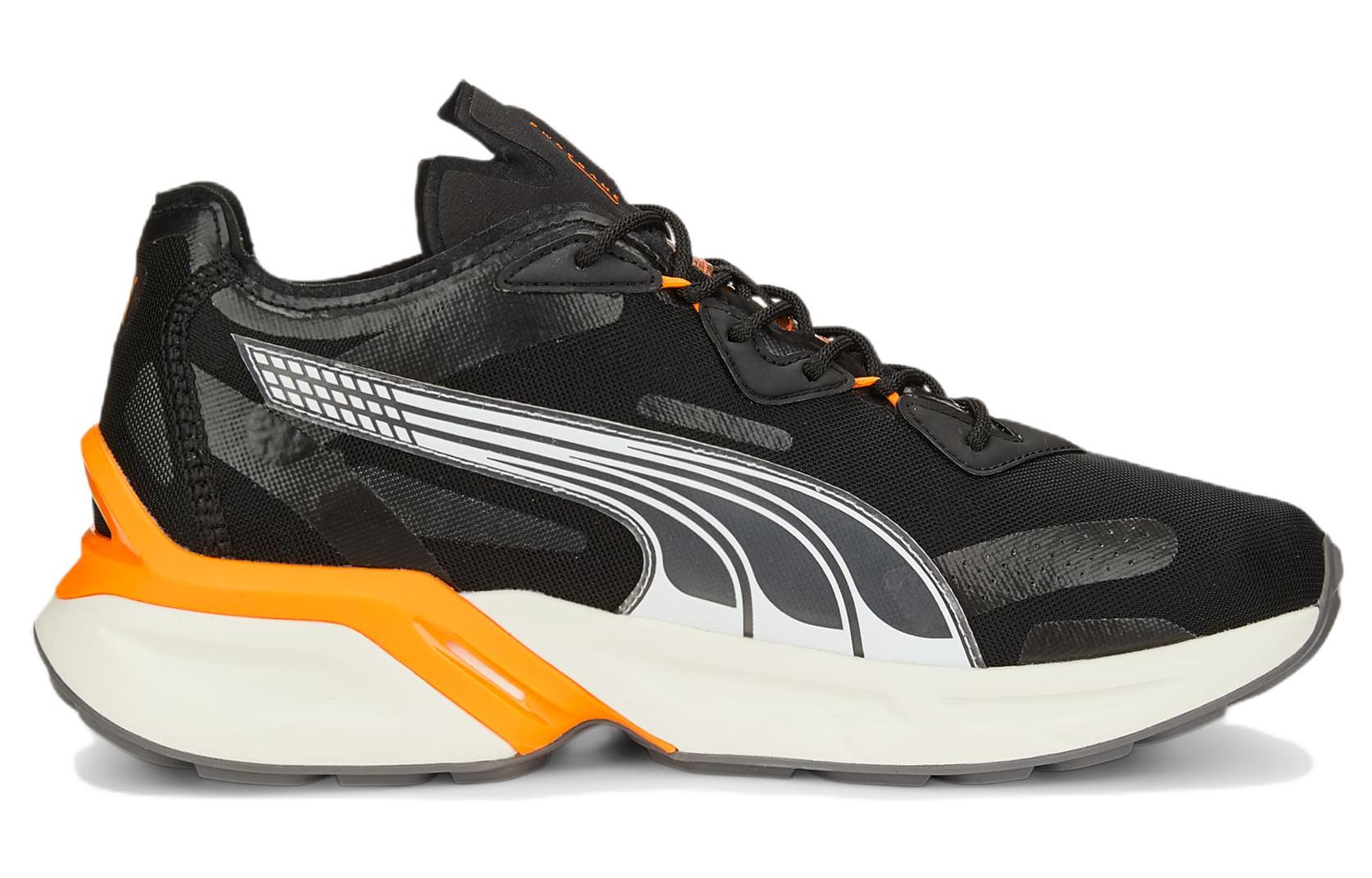 Lookbook Puma Pwrframe Aerogram Blaze 'Hitam Oranye Cerah' 387038-02