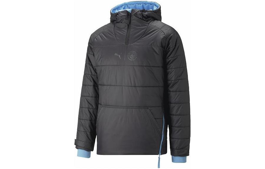 Puma Quilted Reversible Zip-Up Hooded Jacket Black Casual Outerwear 769463-10