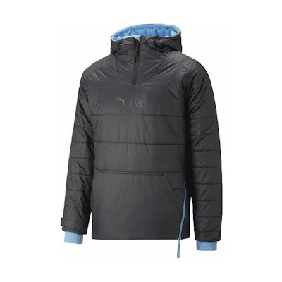 Puma Quilted Reversible Zip-Up Hooded Jacket Black Casual Outerwear 769463-10