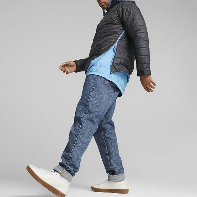 Details for Puma 黑色菱格紋雙面連帽外套 休閒保暖外衣 769463-10