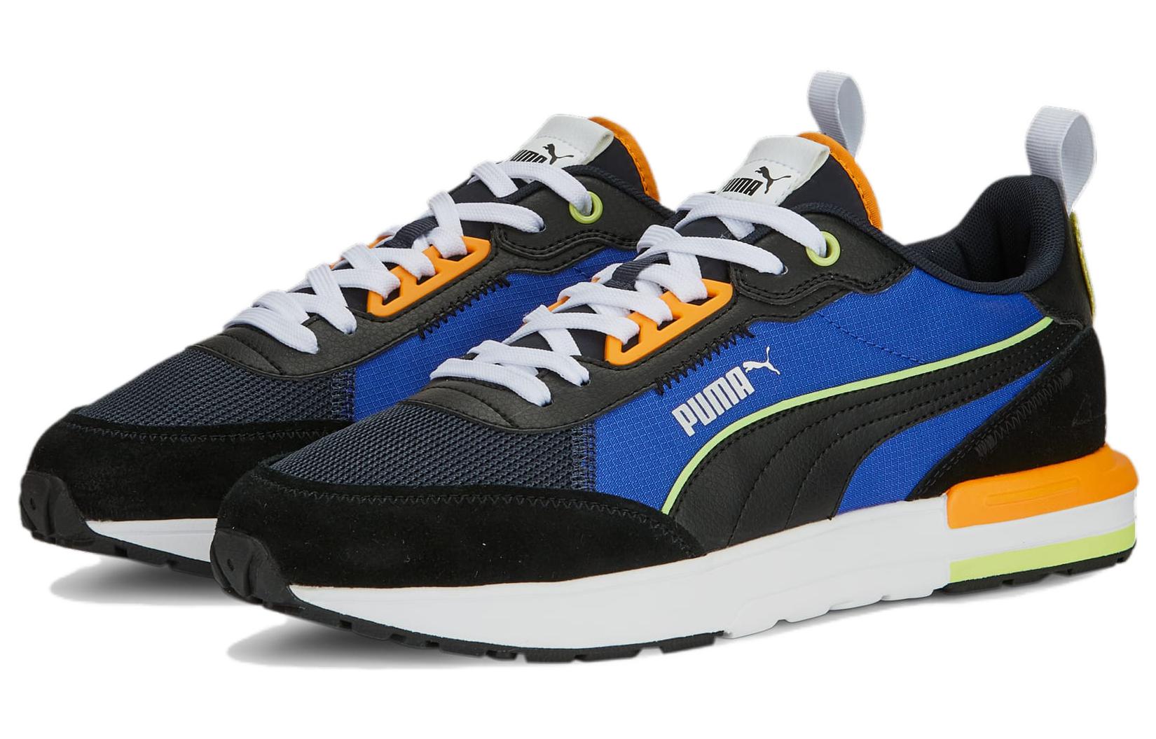 Lookbook Puma R22 ''Schwarz Blau Orange'' 383462-19
