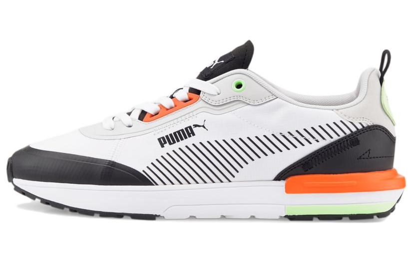 Puma R22 Low Top White Black Orange 383057-04