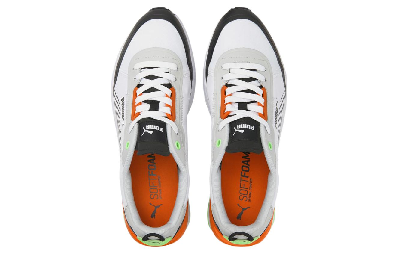Puma R22 Low Top White Black Orange 圖 3