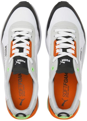 Puma R22 Rendah Putih Hitam Jingga 383057-04 Lookbook Puma R22 Rendah Putih Hitam Jingga 383057-04