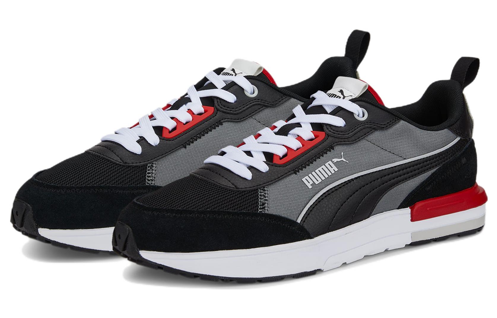 Lookbook Puma R22 Low ''Zwart Rood'' 383462-16