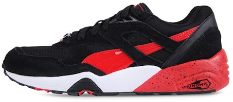 Puma R698 Block Low Top Running Shoes Black/Red 360030-02 Puma R698 Block Low Top Running Shoes Black/Red 360030-02
