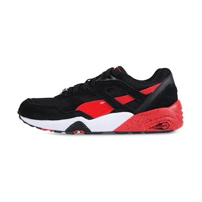 Puma R698 Block Low Top Running Shoes Black/Red
