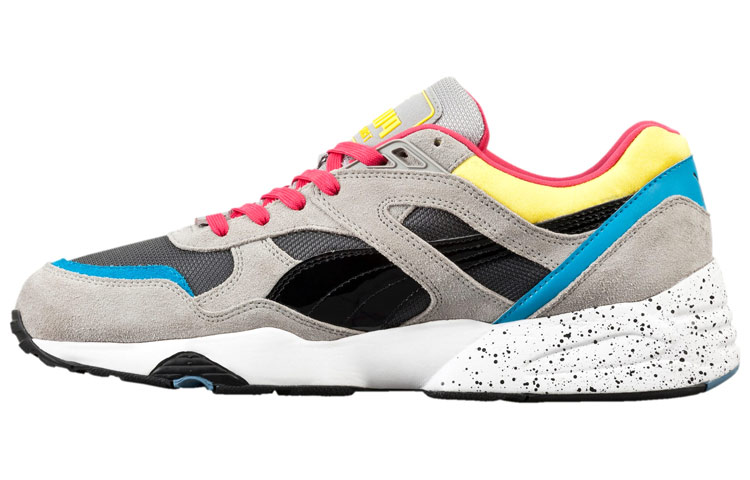 Puma R698 Block 'Grey Red Yellow'