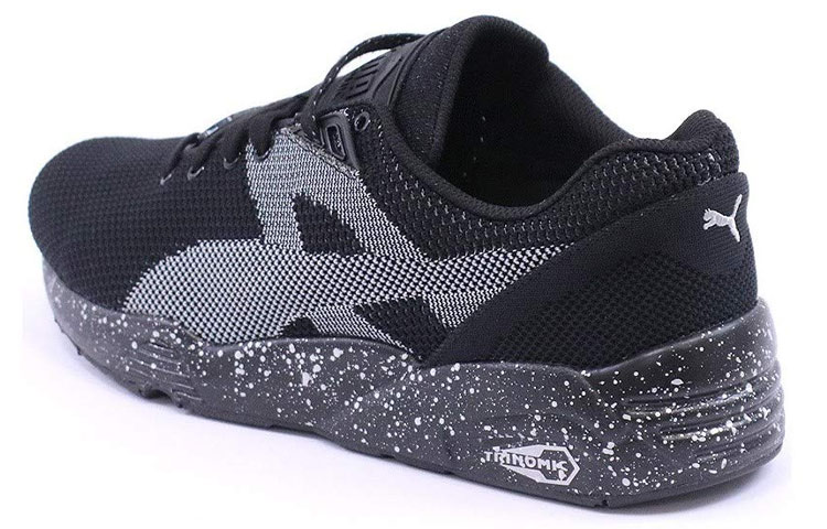 Shop 彪馬 R698 針織雀斑 輕便耐磨舒適 低幫運動鞋 黑色