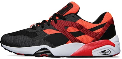 Puma R698 Progressive Lace Up Running Shoes Black/Yellow 362046-01 Puma R698 Progressive Lace Up Running Shoes Black/Yellow 362046-01