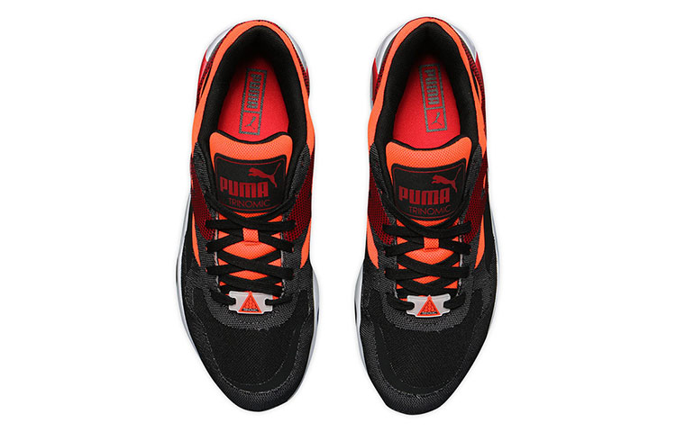 Lookbook 彪马 R698 进阶系带跑鞋 黑/黄 362046-01