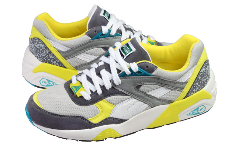Order Puma R698 Trinomic Baskets Gris/Jaune 357837-09