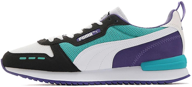 PUMA R78 減震防滑耐磨 低筒 運動休閒鞋 男女同款 白藍紫 Buy PUMA R78 減震防滑耐磨 低筒 運動休閒鞋 男女同款 白藍紫
