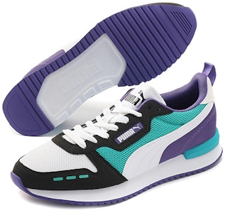 PUMA R78 減震防滑耐磨 低筒 運動休閒鞋 男女同款 白藍紫 Lookbook PUMA R78 減震防滑耐磨 低筒 運動休閒鞋 男女同款 白藍紫