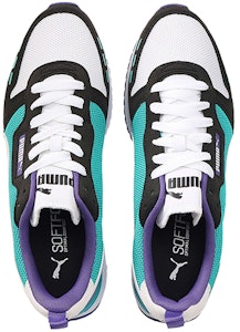 PUMA R78 減震防滑耐磨 低筒 運動休閒鞋 男女同款 白藍紫 Shop PUMA R78 減震防滑耐磨 低筒 運動休閒鞋 男女同款 白藍紫