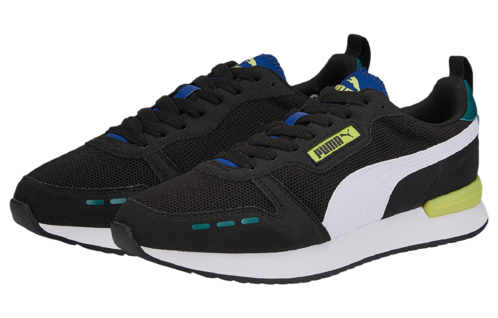 Lookbook Puma R78 Rendah 'Hitam Putih Hijau' 373117-59
