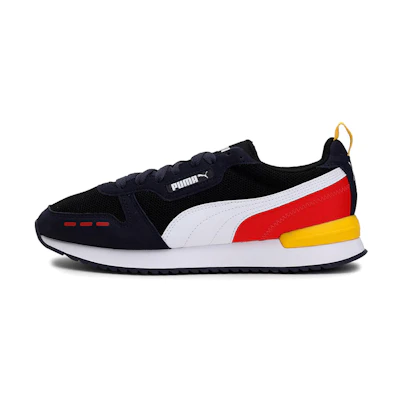 Puma R78 Running Shoes Black/White/Yellow