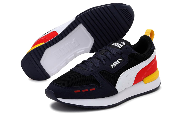 Puma R78 Running Shoes Black/White/Yellow 圖 5