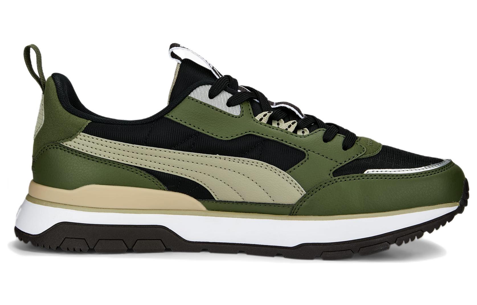 Order PUMA R78系列 Trek 防滑耐磨 低筒 跑步鞋 男女同款 黑綠色